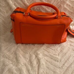 Christian Siriano Bold Orange Satchel